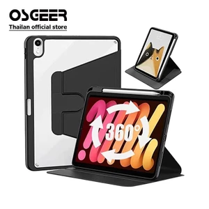 OSGEER 360° Xoay Máy Tính Bảng Dành Cho IPad Air 8 7 6 M2 M3 M4 5 4 10.9 Ốp Lưng Pro 12 11 12.9 Gen 10th 11th 12th A16 Thế Hệ 2026 10.2 7 / 8 / 9th 2025 Đứng Cover