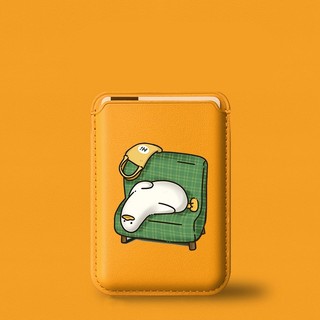 Hộp đựng thẻ ví họa tiết vịt Slacker cho iPhone 15pro 15promax 14 14promax 14 pro 16 16 plus 16 Pro Max 17air17 promax