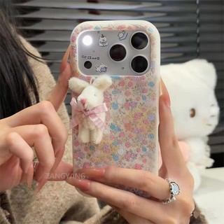 Ốp Lưng Cho OPPO Reno 5 Reno 5K RENO 4 4G Vỏ Điện Thoại Silicon Da Cao Cấp Thẩm Mỹ Đơn Giản Họa Tiết Và Lông Thỏ Trang Trí