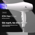Máy Sấy Tóc Không Lá Tốc Độ Cao Hộ Gia Đình Công Suất Cao Chuyên Nghiệp Salon-Áo Tóc Ánh Sáng Xanh Cao Cấp Chăm Sóc Tóc Ion Âm Công Suất Cao Nóng Lạnh Không Khí Nhiệt Độ Không Đổi — ảnh 1