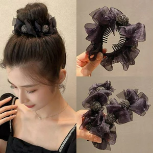 Kẹp tóc thời trang Hàn Quốc, phù hợp cho tóc đuôi ngựa cao và làm phụ kiện tóc thanh lịch cho nữ