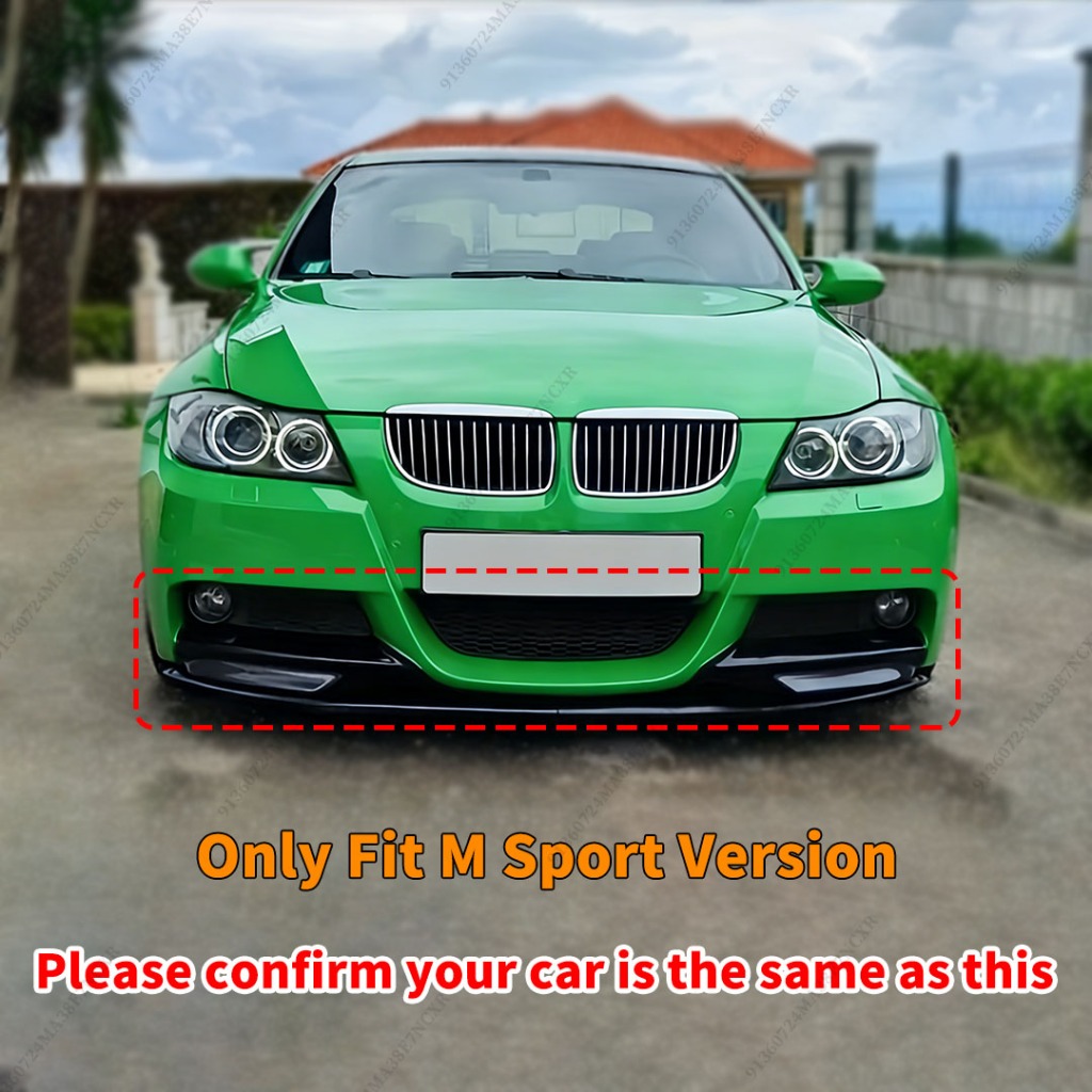 Trước Môi Cho Xe BMW 3 Series E90 E91 Chin 2005 2006 2007 2008 M Sport Splitter Air Dam Protector Viền Điều Chỉnh