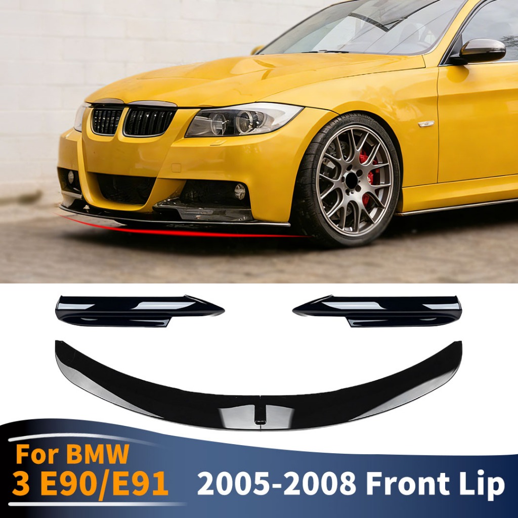 Trước Môi Cho Xe BMW 3 Series E90 E91 Chin 2005 2006 2007 2008 M Sport Splitter Air Dam Protector Viền Điều Chỉnh