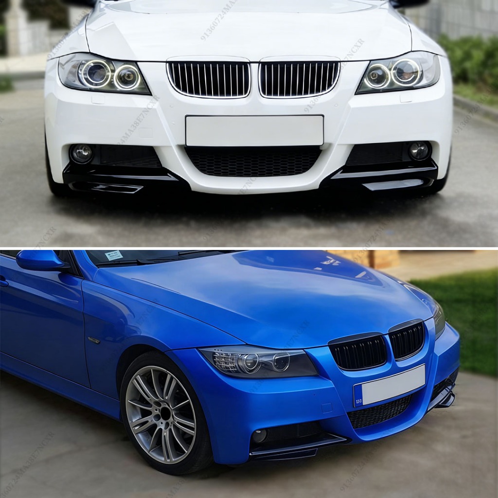 Trước Môi Cho Xe BMW 3 Series E90 E91 Chin 2005 2006 2007 2008 M Sport Splitter Air Dam Protector Viền Điều Chỉnh