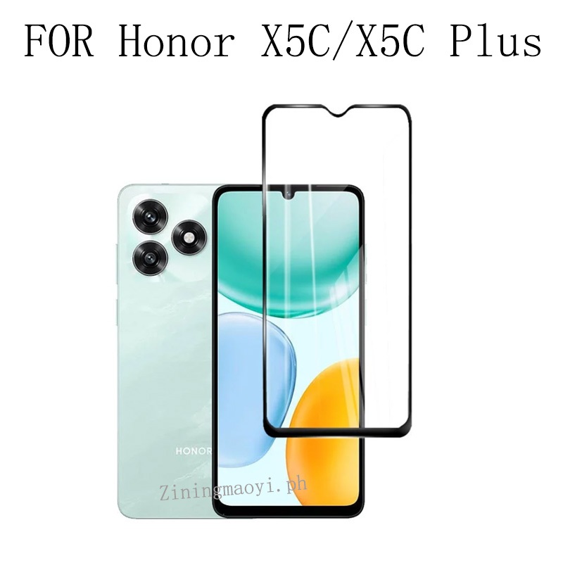 3in1 Dành Cho Honro X5C Plus Kính Cường Lực Phim Dành Cho Honor X5C X9D X7D X8C X8A X7C X6B X6A Kính Cường Lực Bảo Vệ Màn Hình + Phim Ống Kính + Phim Mặt Sau