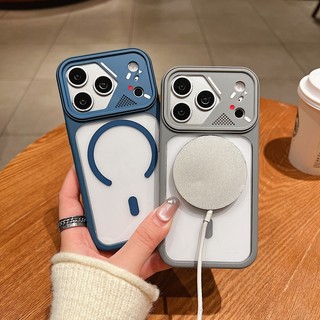 Ốp điện thoại cửa sổ lớn hút từ tính 2 trong 1 acrylic Yadun có độ thấm cao phù hợp cho iPhone 11 12 13 14 15 16 17 Pro Max bao gồm tất cả vỏ silicon chống rơi