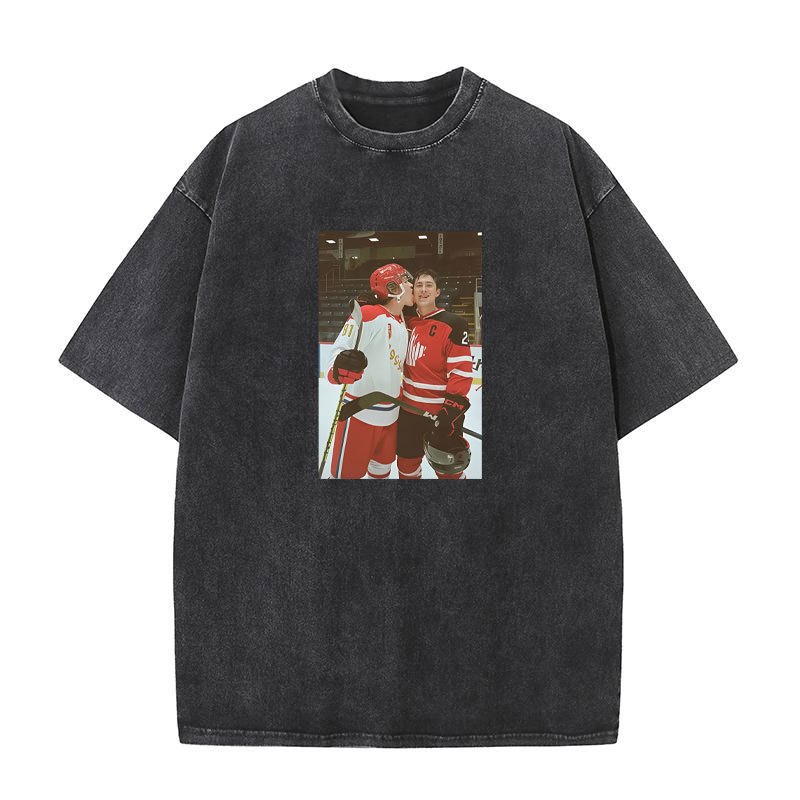 Áo sơ mi & tee cotton retro Shane Hollander và Hudson Williams, phù hợp cho nam nữ, thời trang dạo phố
