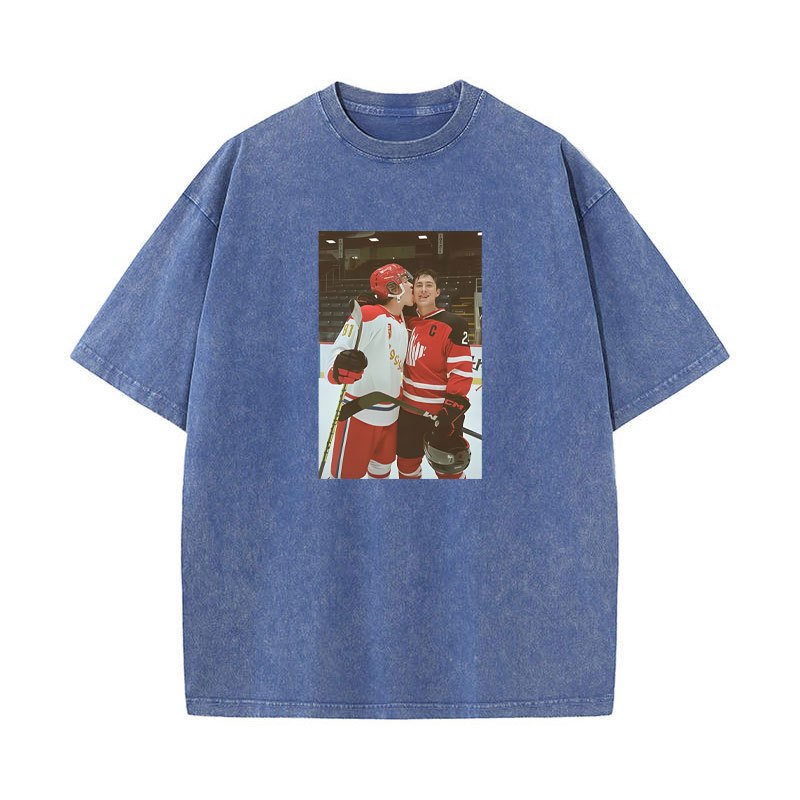 Áo sơ mi & tee cotton retro Shane Hollander và Hudson Williams, phù hợp cho nam nữ, thời trang dạo phố