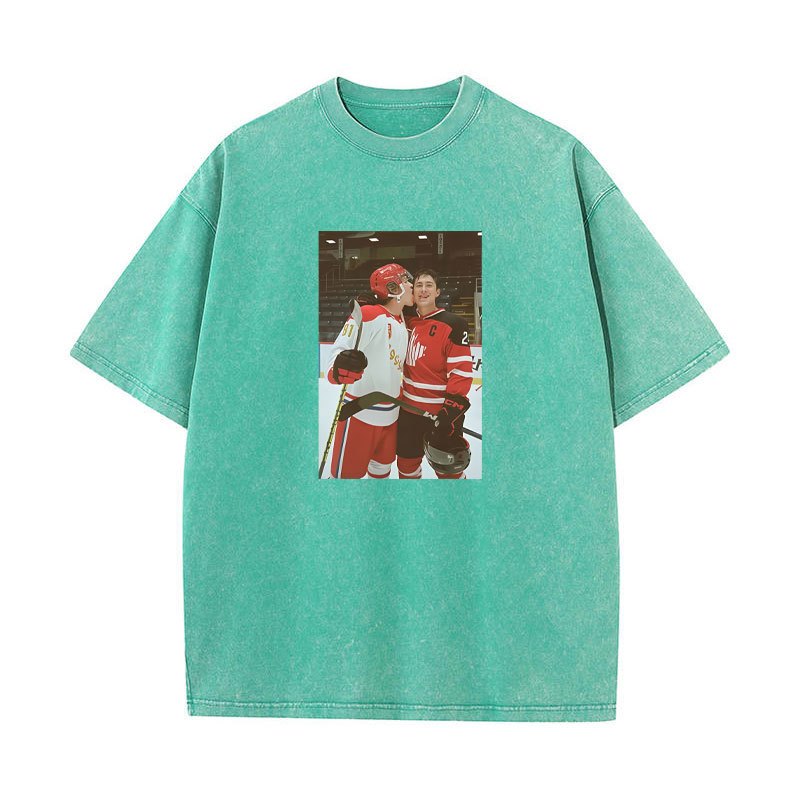 Áo sơ mi & tee cotton retro Shane Hollander và Hudson Williams, phù hợp cho nam nữ, thời trang dạo phố