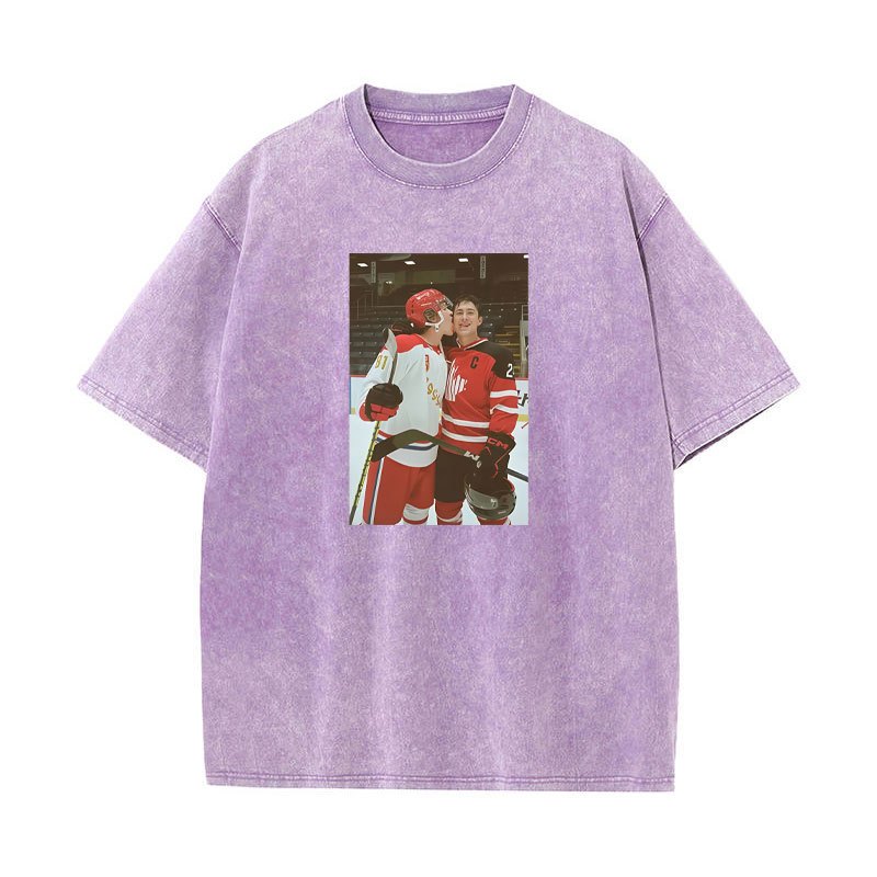 Áo sơ mi & tee cotton retro Shane Hollander và Hudson Williams, phù hợp cho nam nữ, thời trang dạo phố