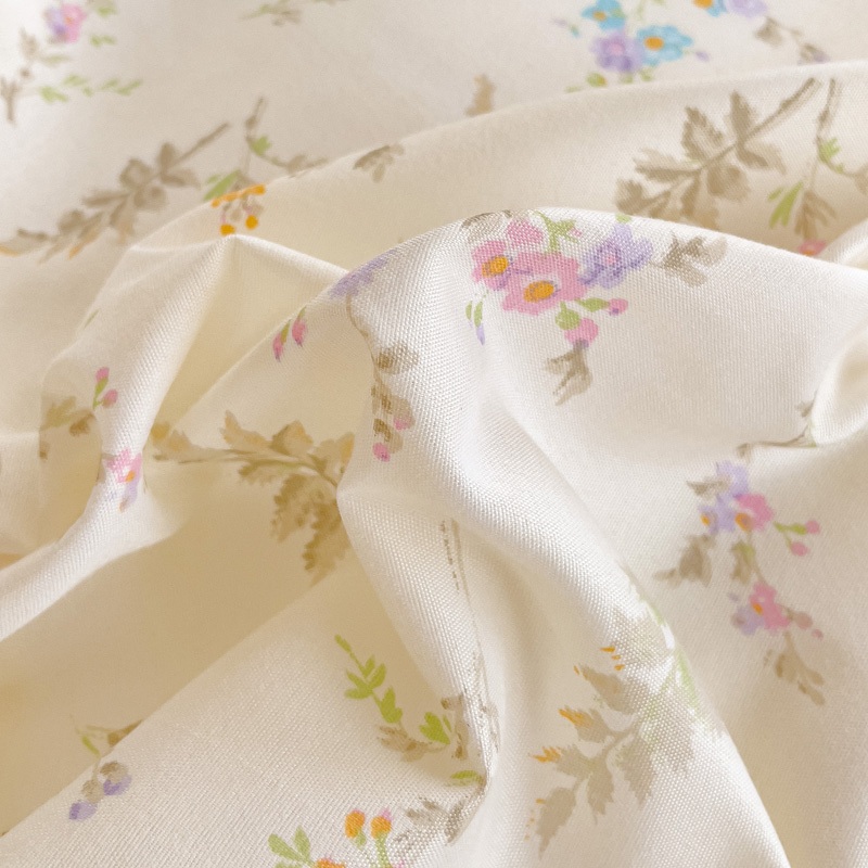 ✨Bộ chăn ga gối hoa Pastel 4 trong 1 mềm mại thoáng khí Tất cả các mùa được trang bị