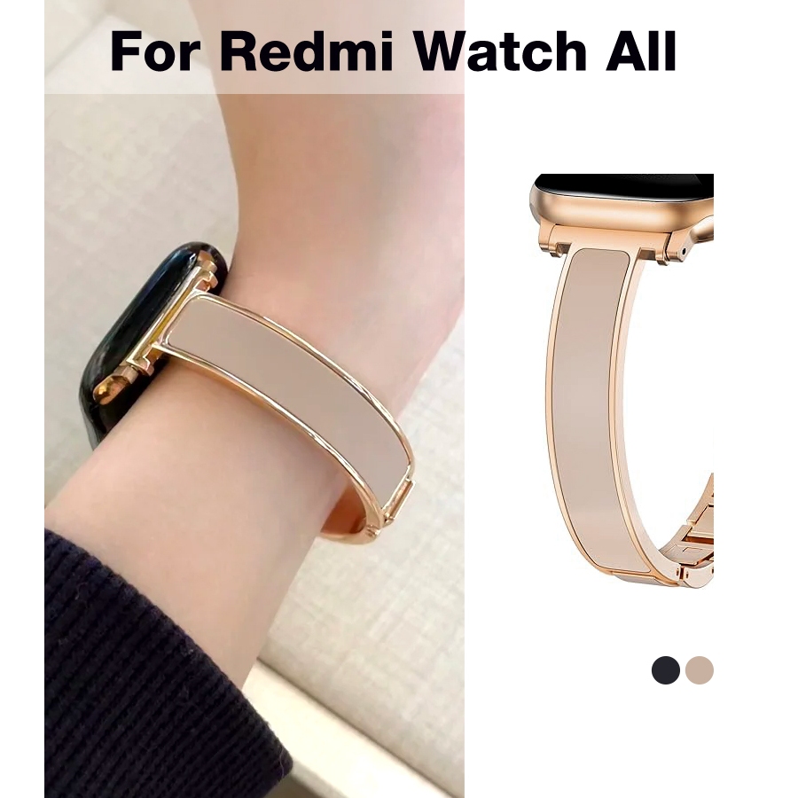 Dây đeo vòng tay kim loại sang trọng nhẹ dành cho nữ Thích hợp cho Redmi xiaomi Redmi Watch 5 4 3 2Lite 2