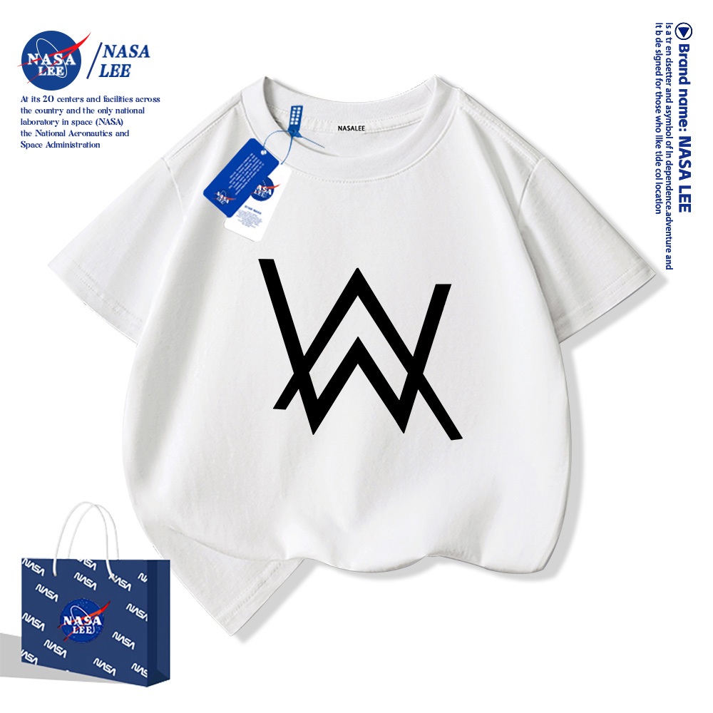 💥Xu hướng hot 2026 💥 Áo thun trẻ em NASA họa tiết thời trang — Chất liệu cotton — Unisex — Giao hàng ngay