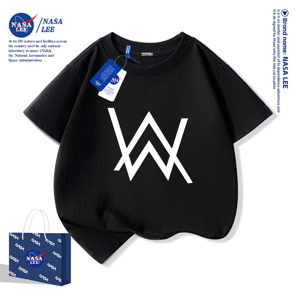 💥Xu hướng hot 2026 💥 Áo thun trẻ em NASA họa tiết thời trang — Chất liệu cotton — Unisex — Giao hàng ngay