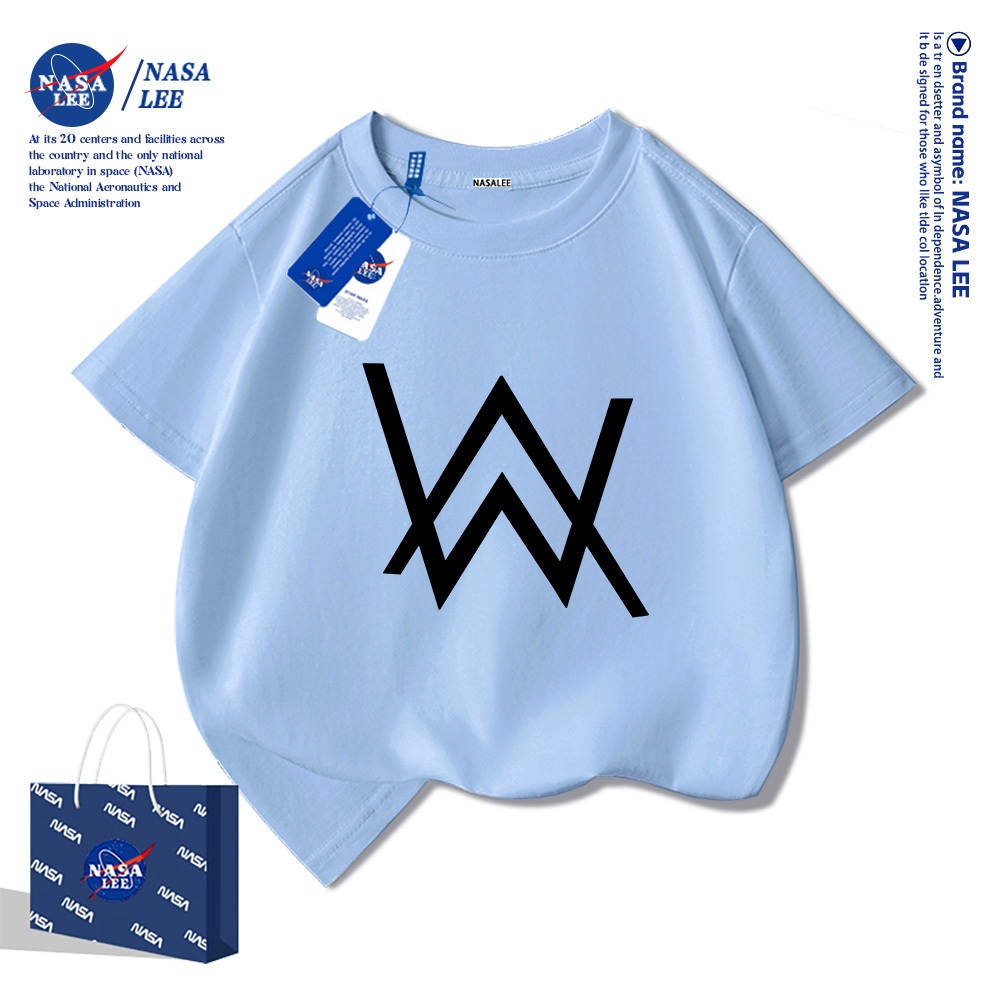 💥Xu hướng hot 2026 💥 Áo thun trẻ em NASA họa tiết thời trang — Chất liệu cotton — Unisex — Giao hàng ngay