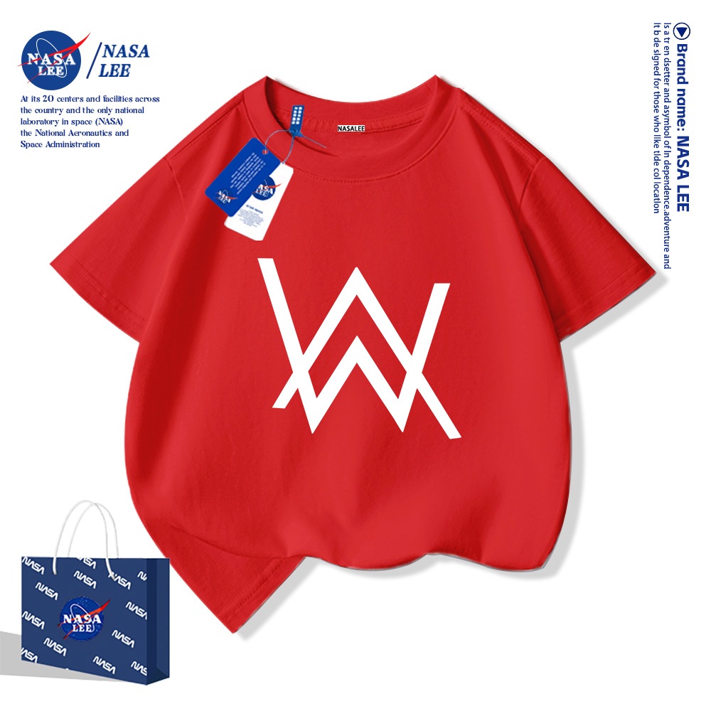 💥Xu hướng hot 2026 💥 Áo thun trẻ em NASA họa tiết thời trang — Chất liệu cotton — Unisex — Giao hàng ngay