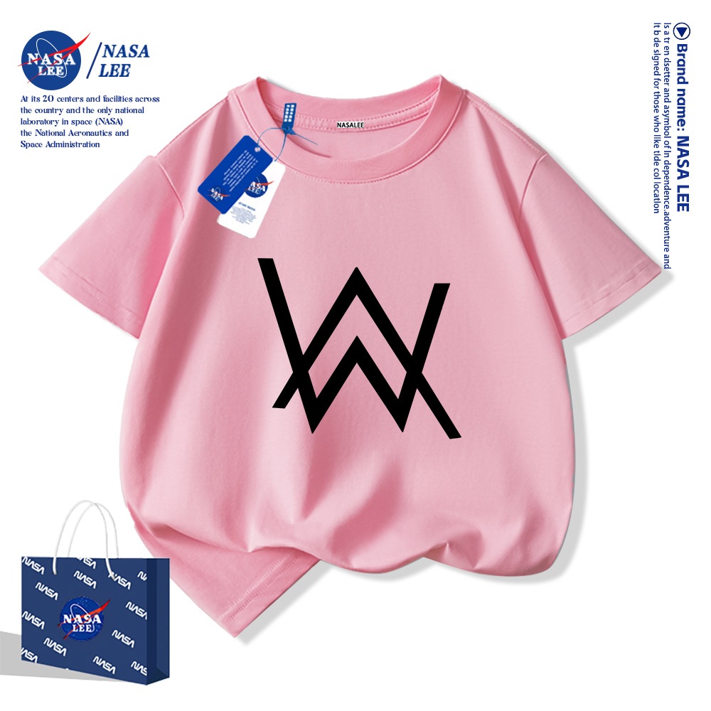 💥Xu hướng hot 2026 💥 Áo thun trẻ em NASA họa tiết thời trang — Chất liệu cotton — Unisex — Giao hàng ngay
