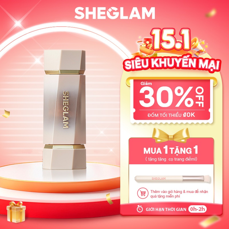 Bút Tạo Khối Dạng Lỏng 2 Đầu SHEGLAM Dual-Ended, High Pigment, Lên Màu Chuẩn, Nhẹ Mặt, Lâu Trôi, Tạo Đường Nét Khuôn Mặt Tự Nhiên Chuẩn Makeup Chuyên Nghiệp