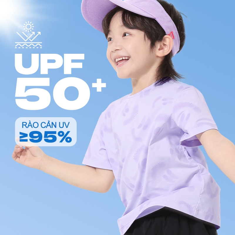 W.G.Q Áo thun bé gái, vải chống nắng khô nhanh, giá trị kem chống nắng UPF 50 +, khô nhanh mát có in