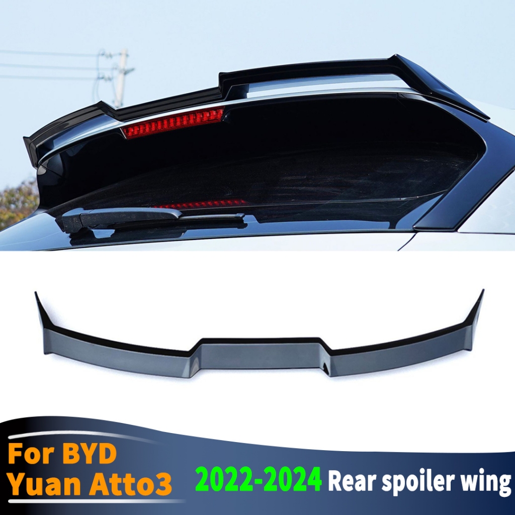 Dành Cho BYD Atto3 Yuan Plus 2022 2023 2024 Phía Sau Cánh Xẻ Tà Cánh Sửa Đổi Phần Không Khí Deflector Boot Môi Điều Chỉnh Phụ Kiện
