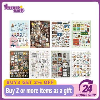 8 Chiếc Hoạt Hình Miffy Thỏ Anime Miếng Dán DIY Nhật Ký Hành Lý Sổ Lưu Niệm Điện Thoại Di Động Xe Đạp Miếng Dán