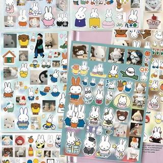 8 Chiếc Hoạt Hình Miffy Thỏ Anime Miếng Dán DIY Nhật Ký Hành Lý Sổ Lưu Niệm Điện Thoại Di Động Xe Đạp Miếng Dán