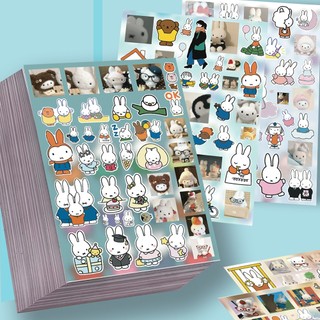 8 Chiếc Hoạt Hình Miffy Thỏ Anime Miếng Dán DIY Nhật Ký Hành Lý Sổ Lưu Niệm Điện Thoại Di Động Xe Đạp Miếng Dán