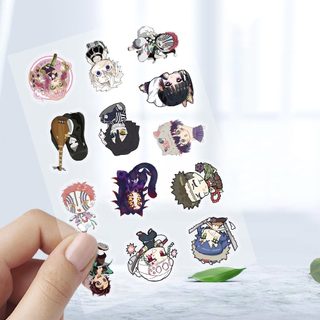 103 Chiếc Chibi Demon Slayer Anime Dán Trang Trí Máy Tính Chống Thấm Nước PET Miếng Dán Đồ Chơi Trẻ Em