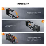 Lồng hợp kim nhôm K & F Concept cho DJI Osmo Action 6, Vỏ bảo vệ có giày lạnh & Vít 1 / 4 "cho chân máy — ảnh 8