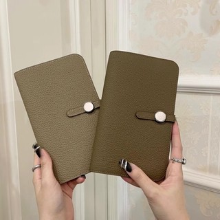 Túi đựng hộ chiếu dung tích lớn da bò lớp một dành cho nữ Hộp đựng thẻ đa chức năng Da thật