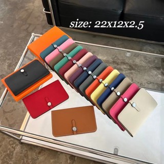 Túi đựng hộ chiếu dung tích lớn da bò lớp một dành cho nữ Hộp đựng thẻ đa chức năng Da thật
