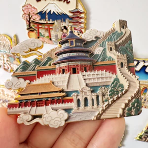 Trung Quốc Du Lịch Bắc Kinh Đền Tủ Lạnh Dán Lưu Niệm Du Lịch Lưu Niệm Lưu Niệm Nhãn Dán Từ Tính