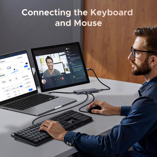 UGREEN USB C 6 in1 Docking Station 4K @ 60Hz Cổng Video USB-C USB3.2 10Gbps Dock