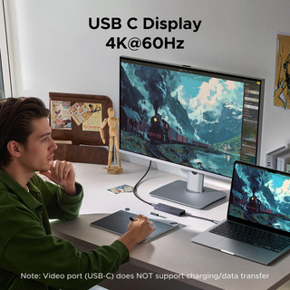 UGREEN USB C 6 in1 Docking Station 4K @ 60Hz Cổng Video USB-C USB3.2 10Gbps Dock