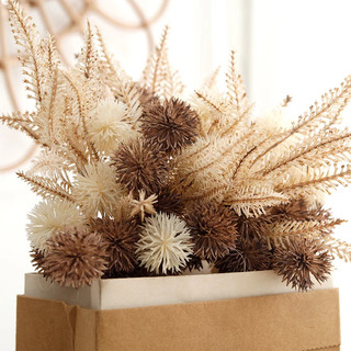 Bó Hoa Giả Bồ Công Anh Pompon Boho Decor Phòng Khách Trang Trí Nhà Cửa Phụ Kiện Chụp Ảnh Vintage Mùa Thu Cỏ Nhân Tạo Mộc Mạc Màu Kem Nâu Đám Cưới DIY Sắp Xếp Thẩm Mỹ Sang Trọng Cao Cấp Cây Khô