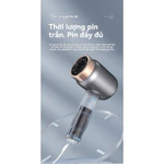 Ion Âm Chăm Sóc Tóc Sạc Không Dây Máy Sấy Tóc Hộ Gia Đình Công Suất Cao Nhanh Khô Di Động Không Cắm Ký Túc Xá Sử Dụng Giữ Nhiệt Chăm Sóc Tóc Máy Sấy Tóc — ảnh 6