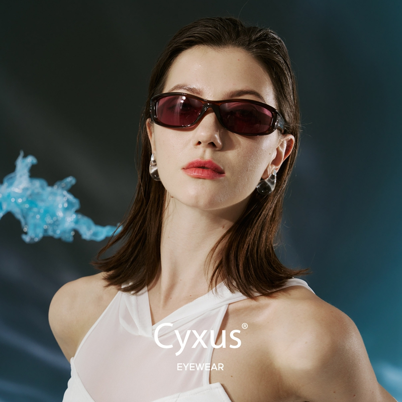 Cyxus Kính râm unisex, thiết kế ôm sát mặt, phong cách Y2K cổ điển, khả năng chống tia UV400 hiệu quả, kính râm thời trang và hợp xu hướng/thích hợp cho du lịch ngoài trời 1186
