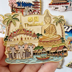Thái Lan Lưu Niệm Du Lịch Dán Tủ Lạnh Lưu Niệm Du Lịch Nhãn Dán Từ Tính