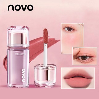 Son Đa Năng Kiểu Màng NOVO - Lì Nhung Mờ Sắc Tố Cao Môi / má Kép Cốc Chống Dính Chống Thấm Nước Lâu Dài 9201