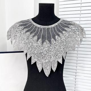 Khăn Choàng Nữ Quấn Thoáng Khí Đẹp Cổ Điển Đính Hạt Sequin Mũi Lấp Lánh Đảng Khăn Cho Buổi Tối Thánger Cô Dâu Gia Đình Đám Cưới