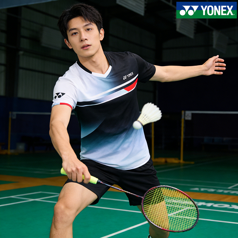 Áo thể thao YONEX tay ngắn, khô nhanh, thoáng khí, phù hợp vận động và thi đấu