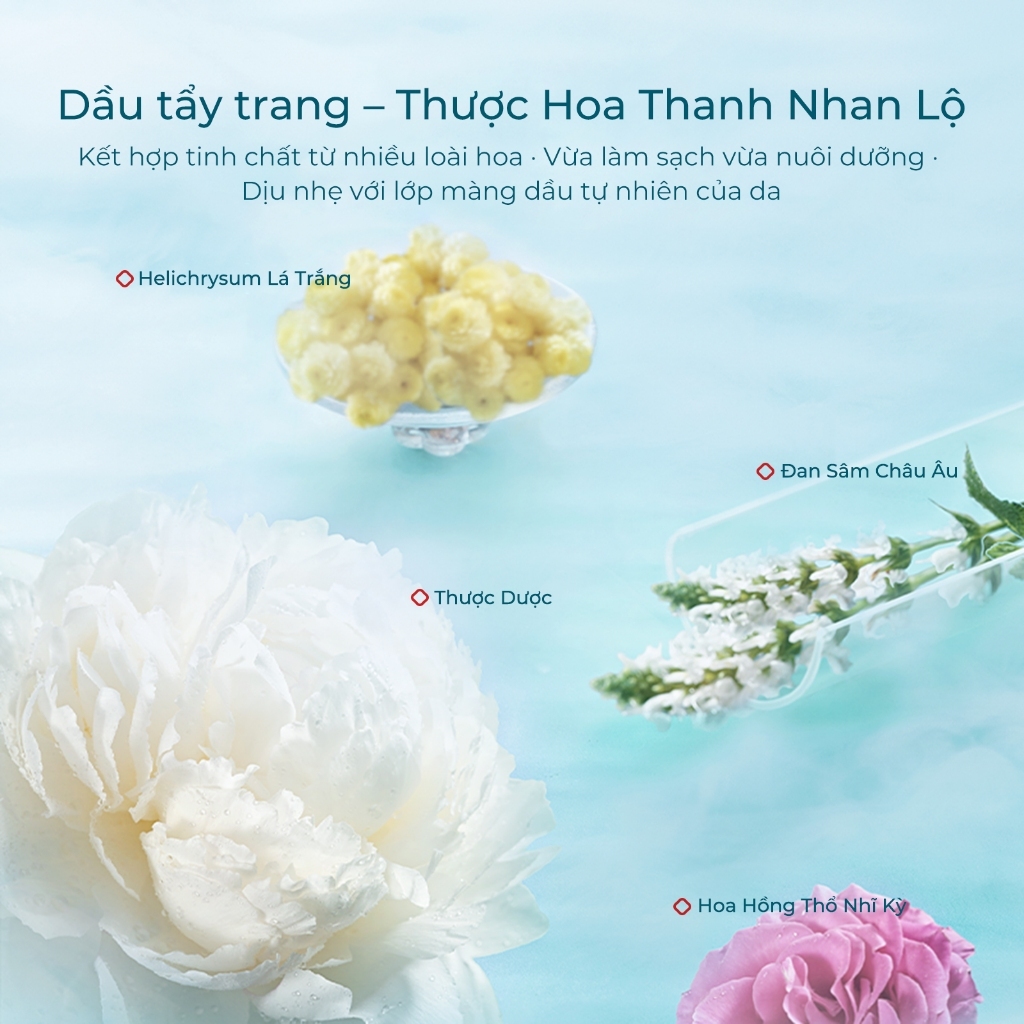 【Trần Kiều 96 livestream】Florasis ( Hoa Tây Tử) Dầu Tẩy Trang Tinh Chất Botanical Hydra-Soothe Balancing— Dưỡng Da Dịu Nhẹ, Tẩy Sạch Lớp Makeup bụi bẩn 140ml