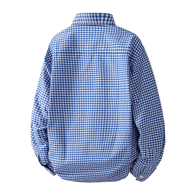 Áo sơ mi nam công sở màu đỏ và đen, chất liệu cotton, kẻ sọc, tay dài phù hợp hàng ngày