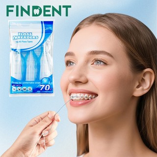 Floss Threaders 35 / 70 Đếm Threaders cho xỉa nha khoa Chỉ nha khoa Threader cho Nẹp Cầu Cấy ghép Người giữ vĩnh viễn