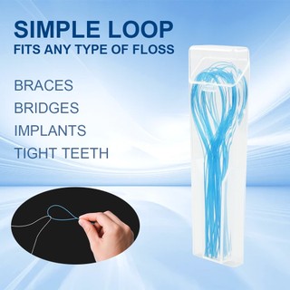 Floss Threaders 35 / 70 Đếm Threaders cho xỉa nha khoa Chỉ nha khoa Threader cho Nẹp Cầu Cấy ghép Người giữ vĩnh viễn