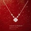 Dây Chuyền Clover 4 Lá Disney Chính Hãng - Mạ Vàng 18K Không Phai Màu - Quà Tặng May Mắn - 100% Authentic - Freeship
