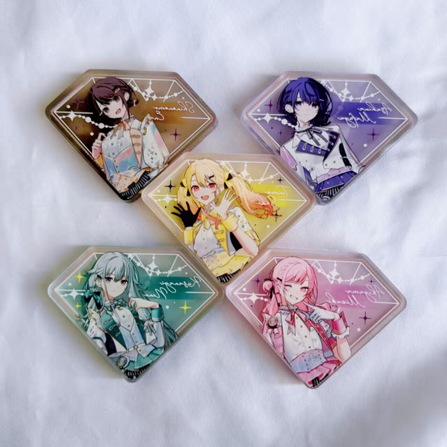 Khối Acrylic SEKAI Project 5CM - Bộ quà tặng nhân vật, Màn hình bàn tập thể trang trí