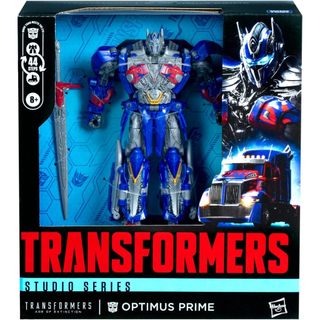 Transformers Toys Studio Series Leader Class Age of Extinction Optimus Prime, Nhân vật hành động chuyển đổi 8,5 inch G0482