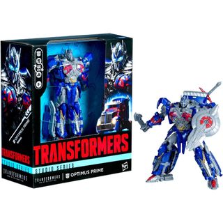 Transformers Toys Studio Series Leader Class Age of Extinction Optimus Prime, Nhân vật hành động chuyển đổi 8,5 inch G0482