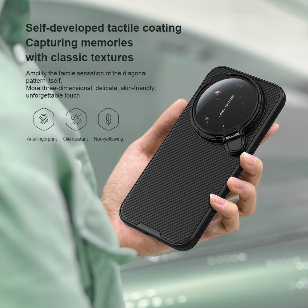 Nillkin Cho Xiaomi 17 Ultra Camshield ProP PC Từ Tính TPU Chống Sốc Chống Rơi Bảo Vệ Ống Kính Máy Ảnh Chân Đế Cứng Ốp lưng Ca